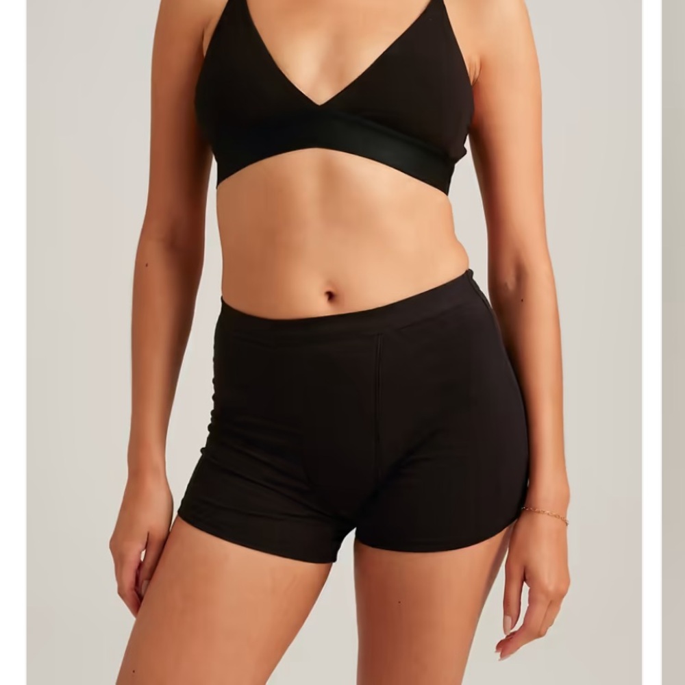 🌹saalt • Black Leakproof Comfortable Cotton Sleep Short - New Without Tag